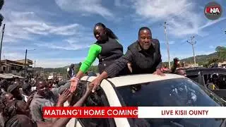 SEE HOW SENATORS ONYONKA & OMOGEN ARRIVED AT FRED MATIANG'I HOMECOMING RALLY IN KISII
