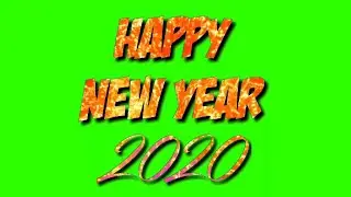 Happy New year 2020 Fire Effects Green Screen video Effects 2020