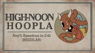[Former World Record] Cuphead | Esther Winchester Regular Any% Speedrun in 0:45