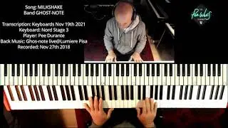 MilkShake - Ghost Note - Keyboard Transcription by Pee Wee Durante