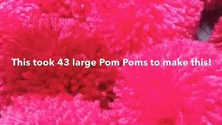 How I made my Pom Pom Wreath-process video!