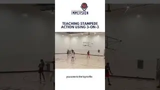 Demonstrating how to teach attacking space off the dribble and create advantages. #basketballcoach