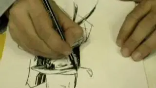 Carlo Ambrosini disegna Tex a Bilbolbul 2010!