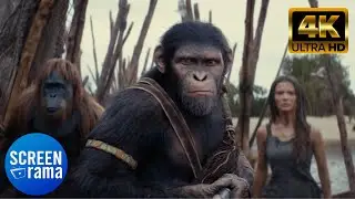 Sylva kills raka Bridge scene - The kingdom of the planet of the apes 4K  I ScreenRama