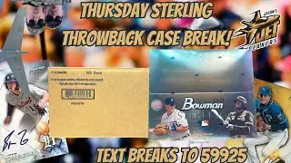 Throwback Thursday 2021 Bowman Sterling Case Break!