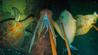 BERBURU CUMI DAN IKAN (NIGHT SPEARFISHING EPISODE 10)