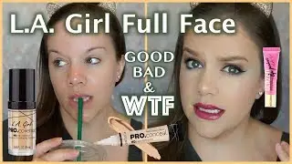 TESTING LA GIRL MAKEUP | AFFORDABLE ONE BRAND FULL FACE