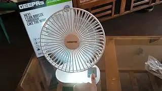Geepas Rechargeable Fan | rechargeable fan with led light | fan noise | mini fan usb