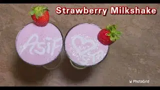 Fresh Strawberry Milkshake Recipe | How to make Refreshing Summer Drink | Yummy Strawberry Milkshake