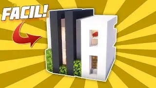 ✔ Como hacer una Pequeña CASA MODERNA para Minecraft Survival (FACIL Y RAPIDO)