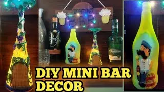 Mini BAR Setup At HOME/ BAR DIY/ #barathome / How I set mini BAR at home/ DIY BAR DECOR