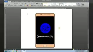 Samsung mobile design in ms word 2010 | Microsoft word 2010 design