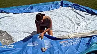www.MadFun.co.uk Bestway Oval Fast Set Swimming Pool Set Up Video