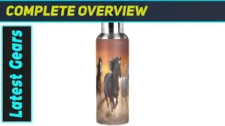 Running Horses Bottle: Amazing Insulated Water Bottle for Sports!