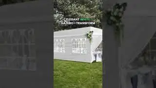 Elegant White Gazebo for Outdoor Events