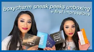 august boxycharm sneak peeks unboxing 2020 + try on