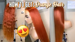 BURNT ORANGE COPPER HAIR COLOR 🍊🍁✨