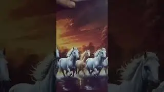#artwork #panting # seven horses # drawing #shortvideo