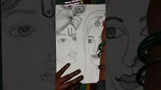 Kanha ji ka pencil art viral#trending art#viral pencil sketch#Kanha aur Radha Ji ka#originalartviral