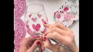Hand Painted Heart Wine Glasses DIY