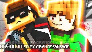 I KILLED HUAHWI? (Minecraft Skywars 1v1v1v1)