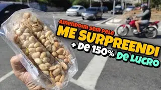 VENDENDO 🥜AMENDOIM SEM PELE / COMO VENDER NA RUA E GANHAR DINHEIRO