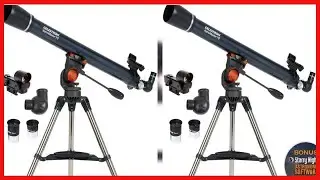 Celestron   AstroMaster 70AZ Telescope   Refractor Telescope   Fully Coated Glass Optics
