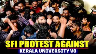 LIVE: SFI Protest against University of Kerala Vice Chancellor | Thiruvananthapuram, Kerala