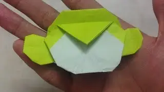 Origami Monkey Head (Carlson Choo) Tutorial - How to - Easy