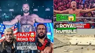 CRAZY🤯ROAD TO WrestleMania Roman,Cody & Drew😮| Cody -Rumble Winner😱| Royal Rumble Stadium | WWE News