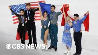 U.S. takes silver at Olympics after France's controversial win at ice dance competition