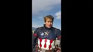 &lsquo;Captain America&rsquo; helped by cops after his bike breaks down