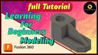 Beginners tutorial&bull; Modeling for beginners &bull; Learn fusion 360 &bull; #autodeskfusion360 