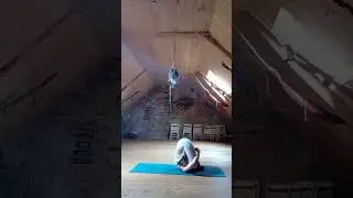l'embryon dans le corps entier pindasana in sarvangasana + la charrue en lotus padmasana in halasana