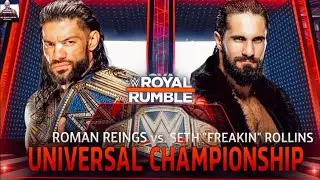 WWE ROYAL RUMBLE 2022 FULL OFFICIAL  MATCH CARD