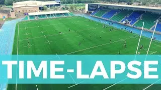 Time-lapse video of new artificial pitch