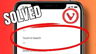 how to enable touch search feature on vivaldi