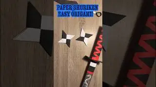 Paper Shuriken 🌀 Quick DIY! | Papercraft Secrets #shorts