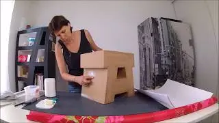 Meubles en carton n°14 Préparation et enduit de lissage pour la finition