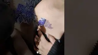 Flower Tattoo On Girl's Chest #tattoo #shorts