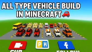 Minecraft All Type Vehicle Builds | Full Showcase & Tutorial ?