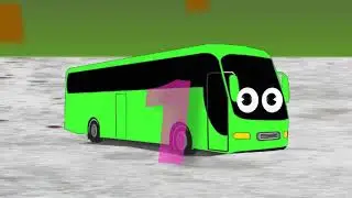10 автобусов Считаем автобусы Для малышей