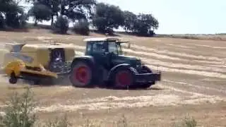 Fendt 820 y Empacadora New Holland BB9070