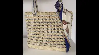 İki Renkli Plaj &Ccedil;antası Yapımı / Kolay ve &Ccedil;OK ŞIK ✅ / #crochet #knitting #diy #totebag #handmade