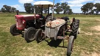 1951 Ferguson TEA20 and the 1958 Massey Ferguson 65 Slashing