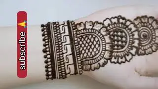 Most Loved Front Hand Mehndi Design | Satisfying Long Video|