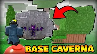 CRIEI UMA BASE NA CAVERNA DO MORCEGO GIGANTE NO 99 NOITES NA FLORESTA + ATUALIZA&Ccedil;&Atilde;O SECRETA!!!!