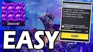 *BEST* AETHER CRYSTAL CAMO GUIDE! How to get the Aether Crystal CAMO CODM (Undead Siege Zombies)