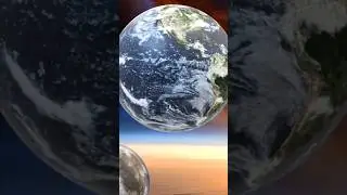 How 🌍 looks near 🌒 #space #moon #planetarywonders #science #spaceview #nasa #terrestrialplanets🔭