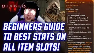 DIABLO 4 - BEGINNERS GUIDE TO THE BEST STATS ON ALL ITEM SLOTS!